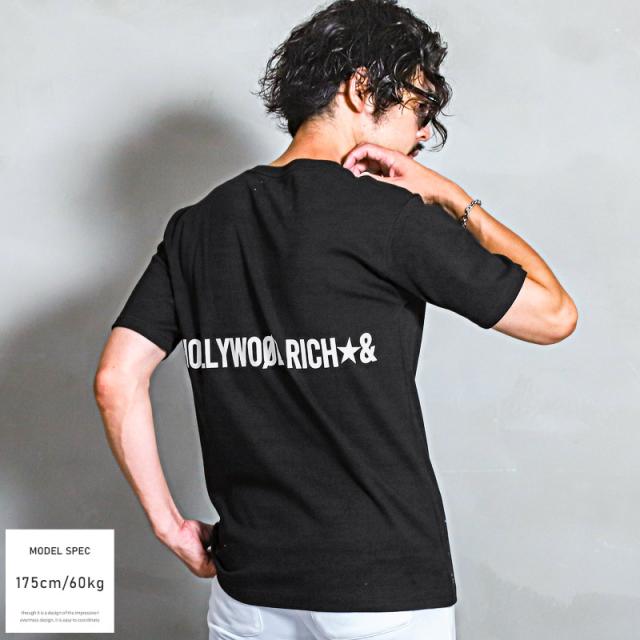 Tシャツ メンズ 半袖  テディベア ロゴ ラインストーン カットソー プリント クマ バックプリント 綿 クルーネック カジュアル ストリート ビター 春 夏 4