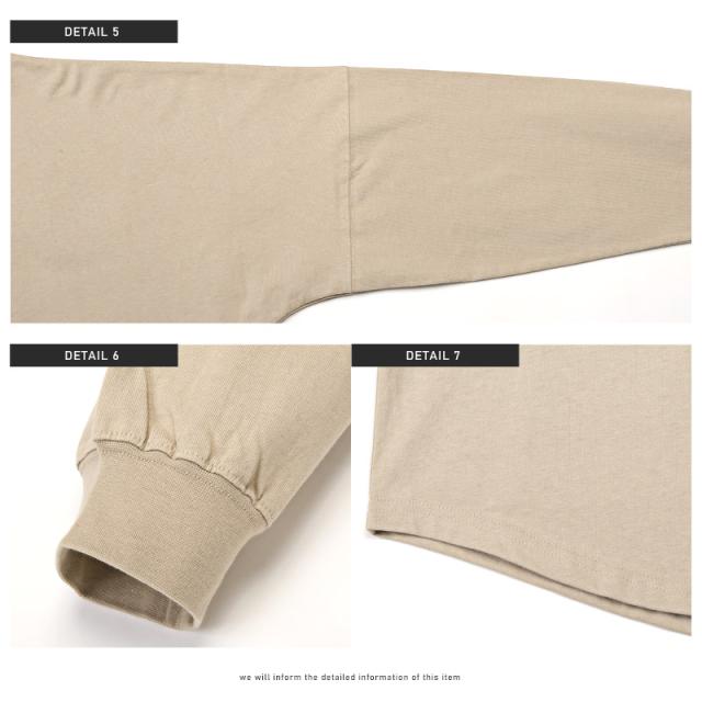 ロンT メンズ 長袖Tシャツ ビッグシルエット バックロゴ 発泡プリント メンズロンT カットソー 長袖 クルーネック ドロップショルダー ドルマンスリーブ LOS ANGELS ゆったり アメカジ ストリート aa-2698 13