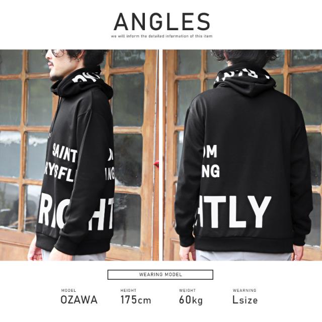 パーカーメンズプルパーカーロゴプリントビッグシルエットメンズパーカーフードフーディートップスビッグロゴ光沢レディースストリート韓国系ユニセックス秋冬ビター系ラフaa-2716 8