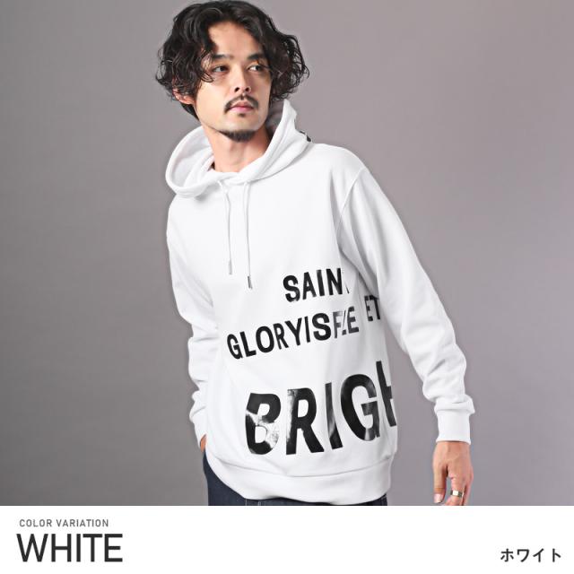 パーカーメンズプルパーカーロゴプリントビッグシルエットメンズパーカーフードフーディートップスビッグロゴ光沢レディースストリート韓国系ユニセックス秋冬ビター系ラフaa-2716 6