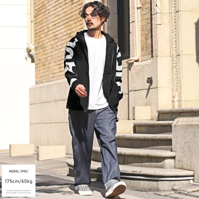 マウンテンパーカー・メンズ・ジャケット・マンパー・袖ロゴ・ストレッチ・アウター・ビッグパーカー・ビッグロゴ・ハイネック・防風・撥水・アウトドア・スポカジ 6