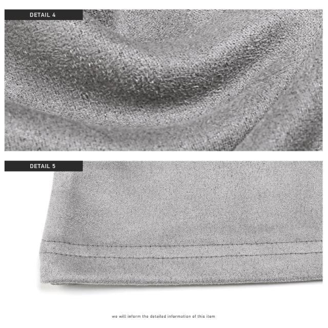 ロンT メンズ 長袖 Tシャツ スエード 切替 バイカラー カットソー トップス スウェード ポンチ ビッグシルエット ドロップショルダー 無地 ユニセックス 10