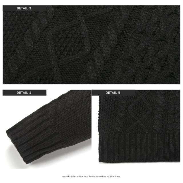 ニット・セーター・メンズ・タートルネック・ハイネック・ケーブル編み・アクリルニット・メンズニット・メンズセーター・ニットソー・ニットセーター 13