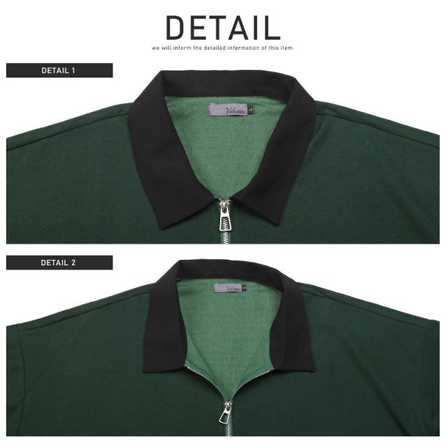 ロンT メンズ 長袖 Tシャツ ハーフジップ 切替 バイカラー カットソー トップス ドロップショルダー 配色 無地 モード 上品 ストリート 韓国 ユニセックス 11