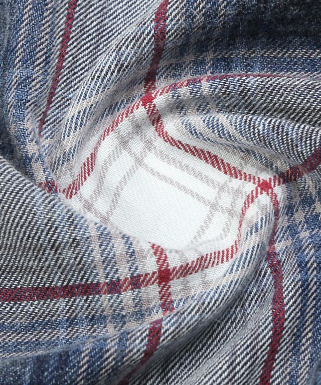 長袖シャツ・メンズ・チェック・ウエスタンシャツ・インディゴ・ポケット・メンズシャツ・チェックシャツ・ケミカルウォッシュ・色落ち・レギュラーカラー 13