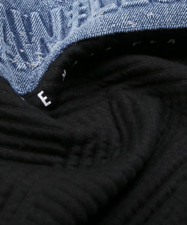 トレーナー・メンズ・プルオーバー・トップス・スウェット・ジャガード・エンボス加工・メンズトレーナー・デニム・ロゴ・クルーネック・黒・白・カジュアル 13