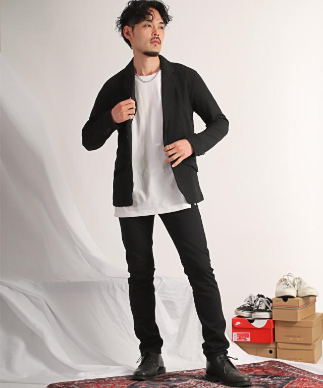 テーラードジャケット・メンズ・2ボタン・ケーブルジャガード・ストレッチ・※ボトムス別売り※・メンズジャケット・アウター・スーツ・カジュアルスーツ 7