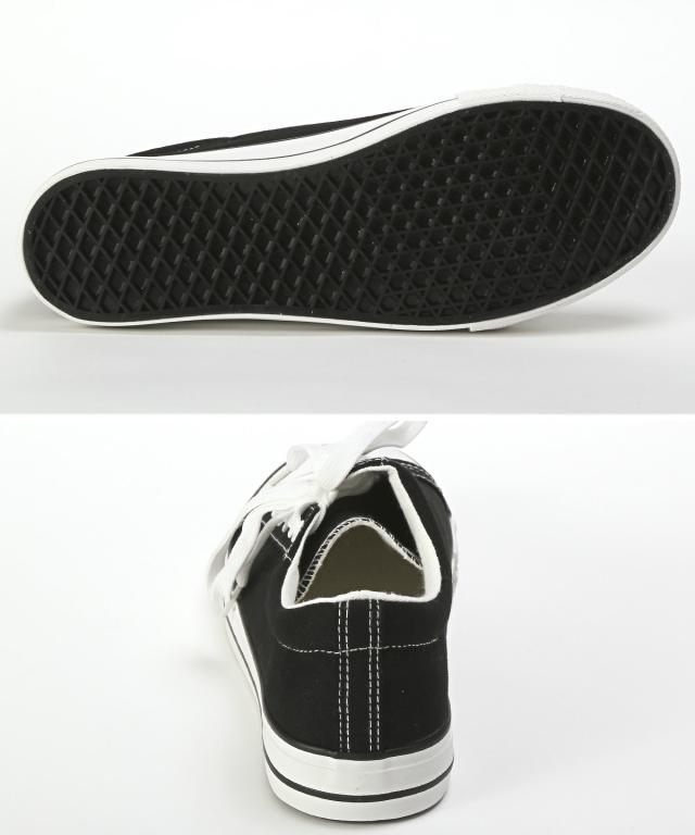 スニーカー メンズ 靴 シューズ ローカット キャンバス レースアップ サイドレース シンプル カジュアル フットウェア スポーティ 通勤 通学 15