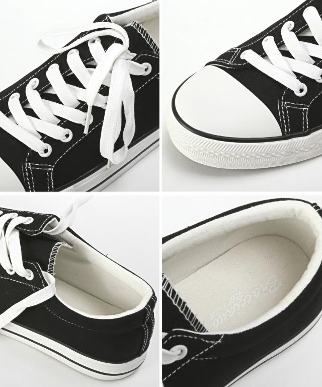 スニーカー メンズ 靴 シューズ ローカット キャンバス レースアップ サイドレース シンプル カジュアル フットウェア スポーティ 通勤 通学 16