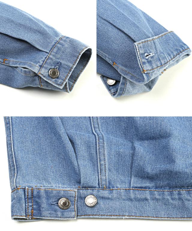 送料無料・ユーズド加工デニムジャケット・ジージャン・ライトアウター・オーバーサイズ・ルーズ・ユニセックス・お洒落・カジュアル 12