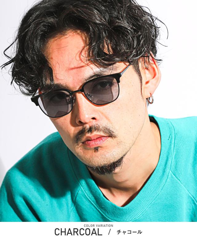 サーモントサングラス・メンズサングラス・グラサン・おしゃれ・度なし・紫外線対策・UV対策・色付きレンズ・男女兼用・シンプル・ギフト 4