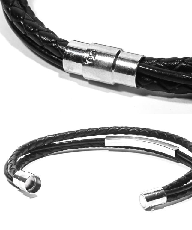 編み込みレザーブレスレット・合皮・合成皮革・PUレザー・ユニセックス・サーフ系・カジュアル・ギフト・プレゼント 9