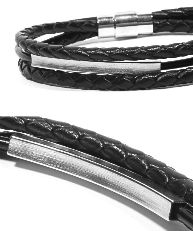 編み込みレザーブレスレット・合皮・合成皮革・PUレザー・ユニセックス・サーフ系・カジュアル・ギフト・プレゼント 10