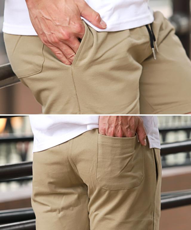 ミニ裏毛無地ショーツ・短パン・ショート丈・イージー・ルームウェア・コットン・シンプル・リラックス・リゾート・父の日・プレゼント 6