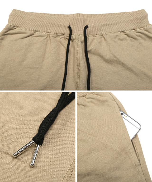 ミニ裏毛無地ショーツ・短パン・ショート丈・イージー・ルームウェア・コットン・シンプル・リラックス・リゾート・父の日・プレゼント 12