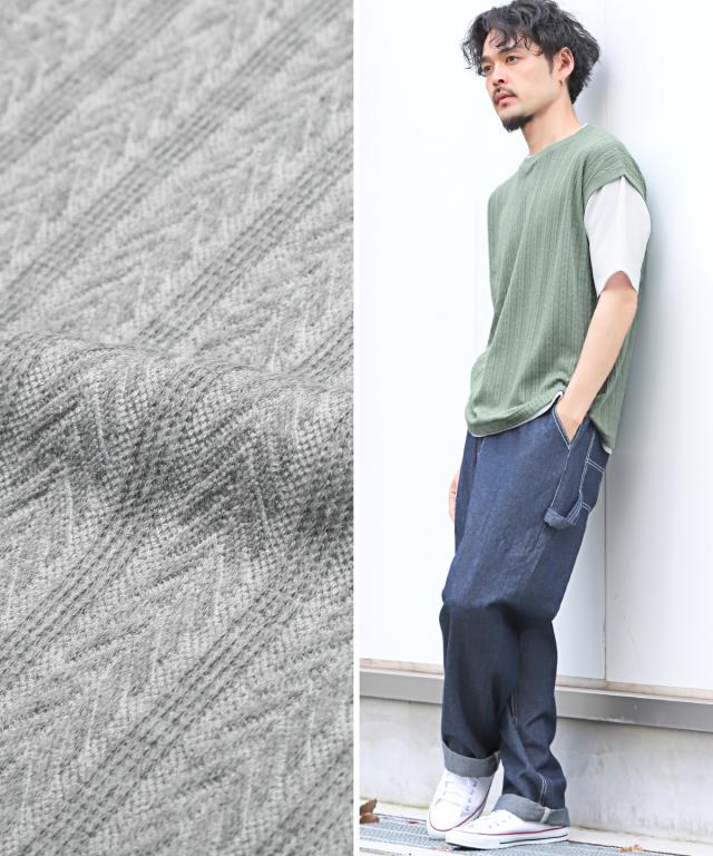 ベストフェイクレイヤード半袖Tシャツ・メンズTシャツ・カットソー・トップス・ビッグシルエット・ゆったり・シンプル・カジュアル・大人 3
