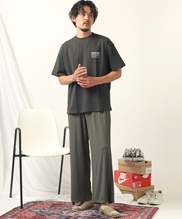 プリーツワイドイージーパンツ・スラックス・ボトムス・イージー・ユニセックス・シンプル・部屋着・ルームウェア・上品・きれいめ・韓国 8