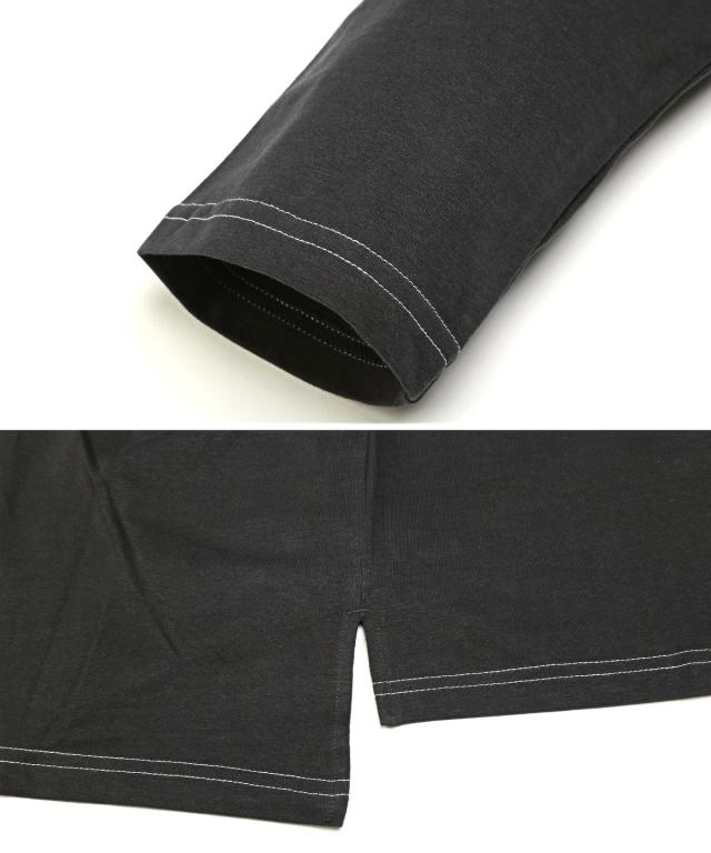 無地胸ポケットロンT・オーバーサイズ・BIG・ユニセックス・長袖Tシャツ・カットソー・コットン・綿・シンプル・カジュアル・アメカジ 13