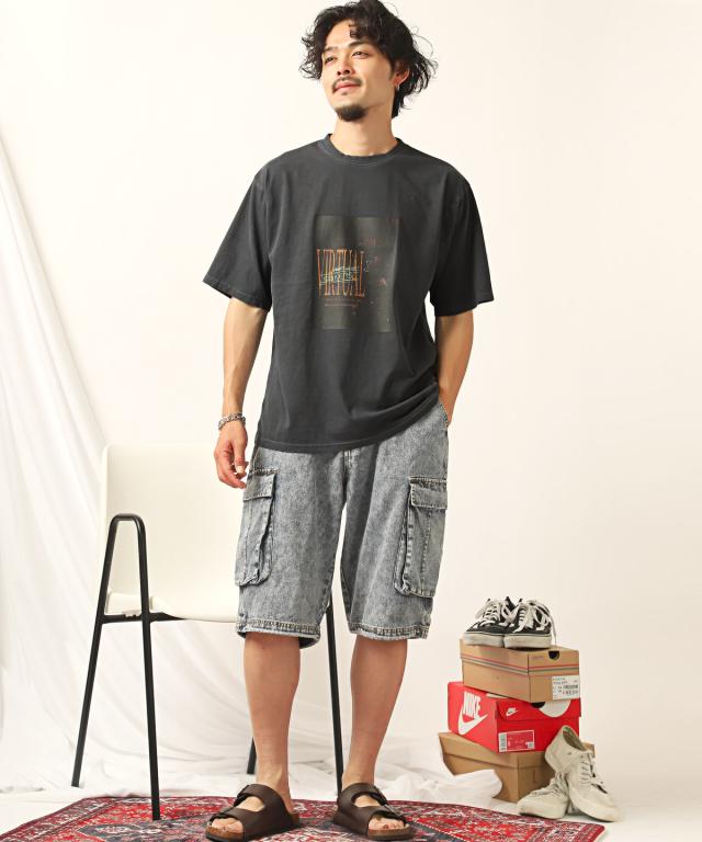 グラフィックフォトプリント半袖Tシャツ・メンズTシャツ・ビッグT・トップス・ロックT・オーバーサイズ・ユニセックス・ストリート・韓国 8