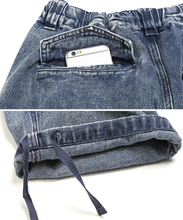 送料無料・ケミカルウォッシュデニムカーゴパンツ・ワイドカーゴ・デニム・ジーンズ・ワークパンツ・ポケット・ゆったり・ビッグシルエット 12