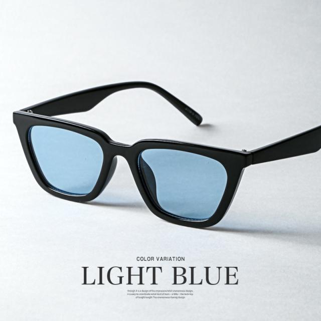 UVカットフラットレンズサングラス・ウェリントンサングラス・スクエアサングラス・メンズ小物・男女兼用・グラサン・セレブ・カジュアル・モード 8