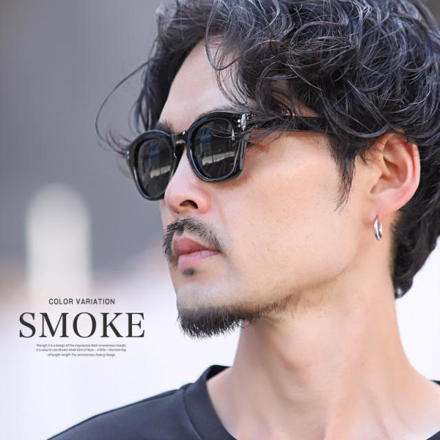 UVカットウェリントンサングラス・メンズサングラス・薄い色・青・緑・黒・メンズ小物・紫外線対策・グラサン・セレブ・カジュアル・シンプル 3