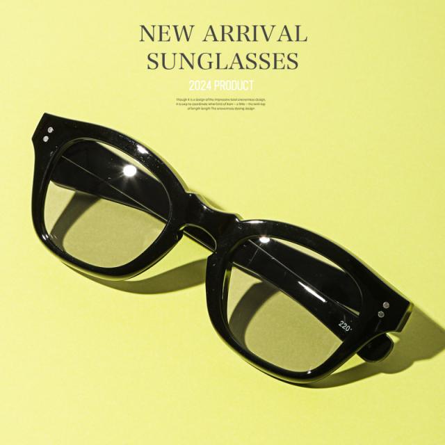 UVカットウェリントンサングラス・メンズサングラス・薄い色・青・緑・黒・メンズ小物・紫外線対策・グラサン・セレブ・カジュアル・シンプル 2