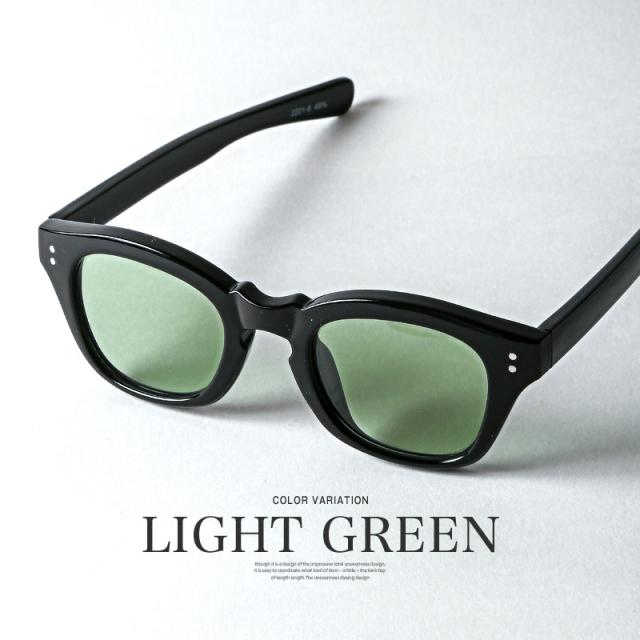 UVカットウェリントンサングラス・メンズサングラス・薄い色・青・緑・黒・メンズ小物・紫外線対策・グラサン・セレブ・カジュアル・シンプル 7