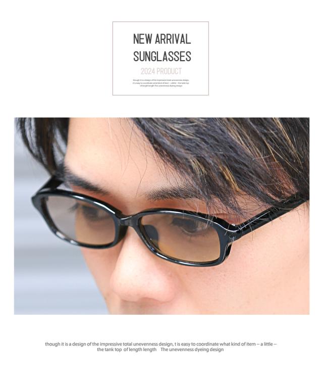 UVカットオーバルサングラス・メンズサングラス・おしゃれ・オーバルサングラス・小ぶり・小さめ・メンズアクセ・日本人・モデル・セレカジ・カジュアル 6