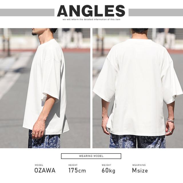 ビッグシルエット無地半袖Tシャツ・着回し力抜群の今季必須のビッグ無地T・メンズTシャツ・ゆったり・シンプル・ルームウェア・リラックス・カジュアル 12