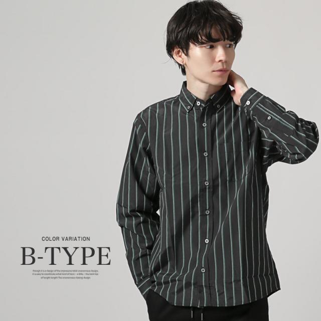 総柄ボタンダウン長袖シャツ・トップス・ワイシャツ・柄シャツ・ユニセックス・カジュアルシャツ・ビジネス・フォーマル・父の日・大人 7