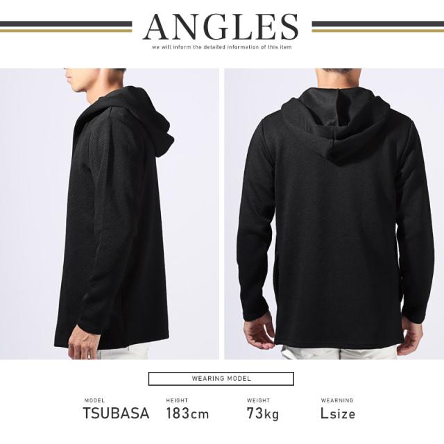 送料無料・Bernings・Sho(バーニングショー)キルティング千鳥柄フード付きカーディガン・ユニセックス・パーカー・おしゃれ・羽織り 8