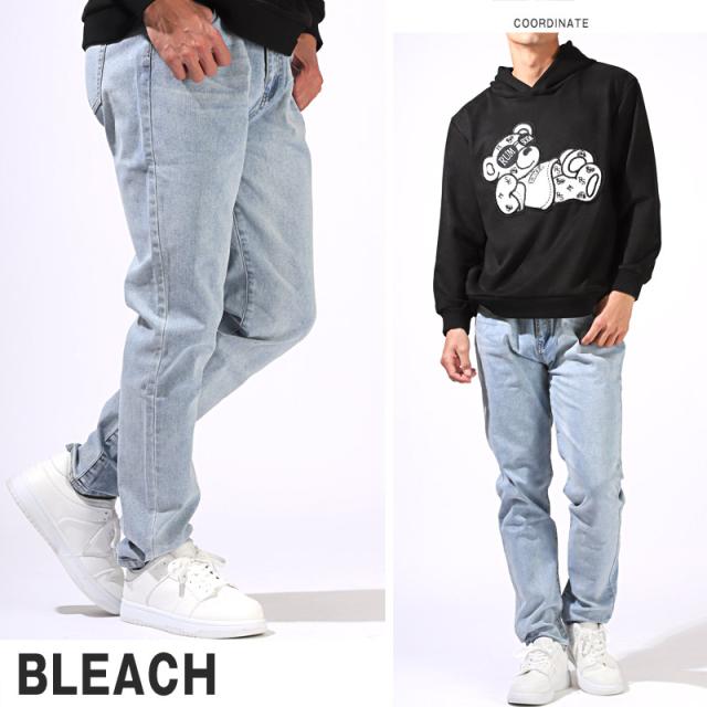 ビッグサイズデニムテーパードパンツ・ボトムス・ズボン・ストレッチ・伸縮性・オールシーズン・シンプル・美脚・おしゃれ・カジュアル 7