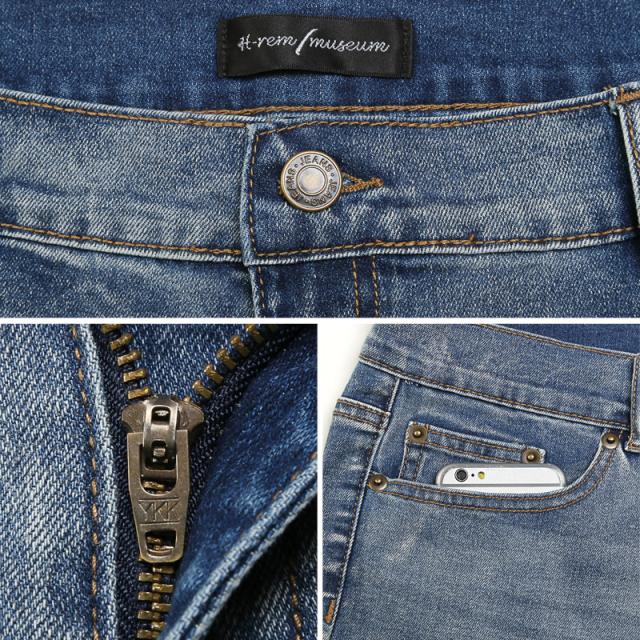 ビッグサイズデニムテーパードパンツ・ボトムス・ズボン・ストレッチ・伸縮性・オールシーズン・シンプル・美脚・おしゃれ・カジュアル 10