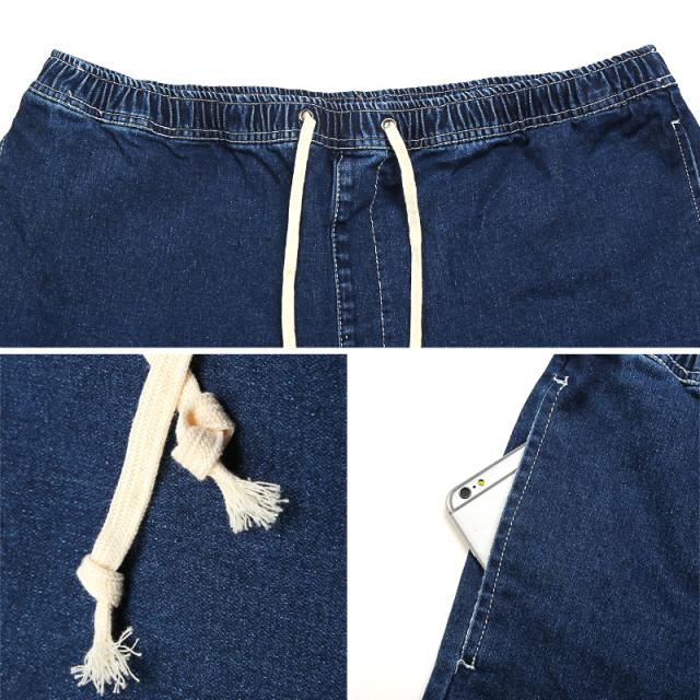 ビッグサイズデニムジョガーパンツ・イージーパンツ・ストレッチ・伸縮性・スポーツ・ウエストゴム・ストリート・カジュアル・おしゃれ10