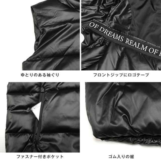 フーデッドフェイクダウンベスト・中綿・アウター・あったか・ユニセックス・男女兼用・カジュアル・ストリート・アウトドア・ビター系 13