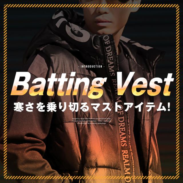 フーデッドフェイクダウンベスト・中綿・アウター・あったか・ユニセックス・男女兼用・カジュアル・ストリート・アウトドア・ビター系 2