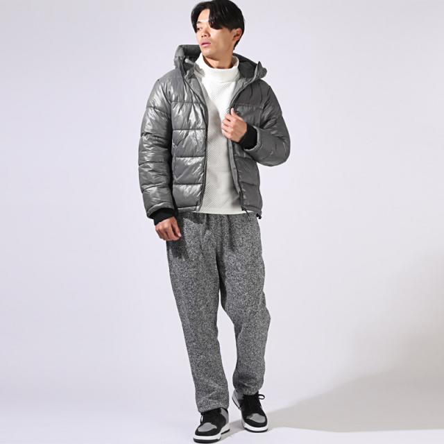 シレー加工中綿フードブルゾン・アウター・ダウンジャケット・男女兼用・ユニセックス・おしゃれ・ストリート・カジュアル・軽い・防寒 11