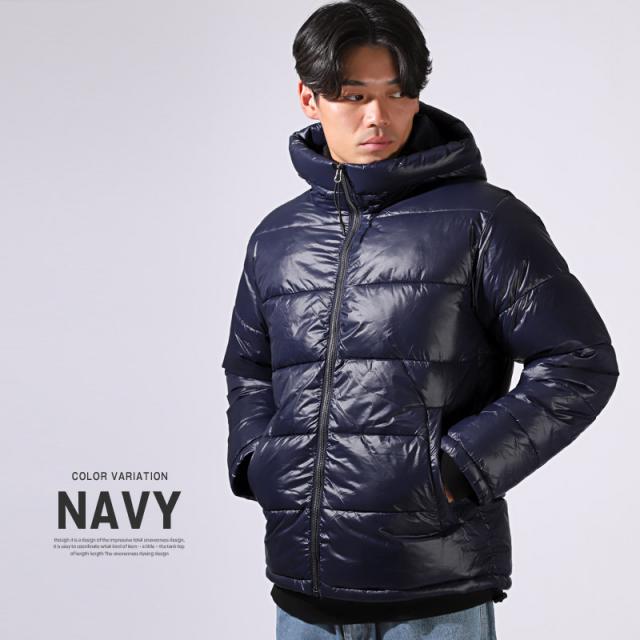 シレー加工中綿フードブルゾン・アウター・ダウンジャケット・男女兼用・ユニセックス・おしゃれ・ストリート・カジュアル・軽い・防寒 8