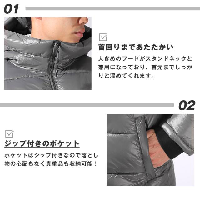 シレー加工中綿フードブルゾン・アウター・ダウンジャケット・男女兼用・ユニセックス・おしゃれ・ストリート・カジュアル・軽い・防寒 4