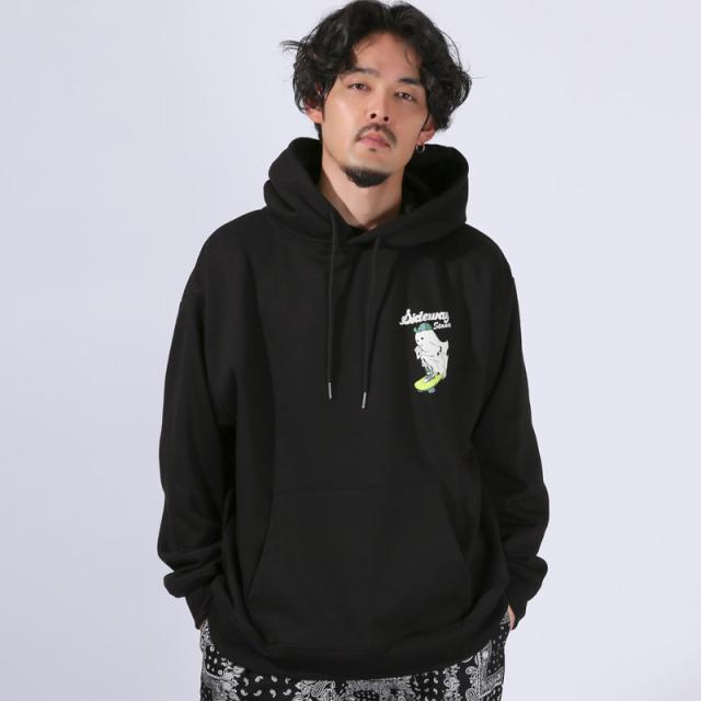 パーカー・スウェット・フーディ—・プルパーカー・メンズ・長袖・暖か・裏起毛・厚手・バックプリント・ゴースト・蓄光・発泡プリント・イラスト・フード・ストリート 9