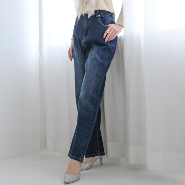 送料無料・デニムパンツ・レディース・ジーンズ・ジーパン・ワイドパンツ・ストレートデニムパンツ・ワイドデニムパンツ・ハイウエスト・ゆったり・大きいサイズ・美脚・脚長・細見え・カジュアル・きれいめ・黒・ブルー・インディゴ・リジッド・春服・夏服・秋服・冬服 7