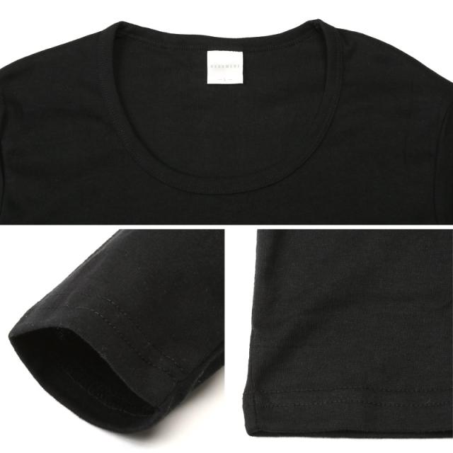 ロンT・長袖Tシャツ・メンズ・Uネック・Tシャツ・長袖・トップス・カットソー・インナー・無地・ストレッチ・伸縮・大きいサイズ・白・黒・シンプル・ホワイト・ブラック・杢グレー・ネイビー・チャコール・春・春服・秋・秋服・20代・30代・40代・50代・60代17