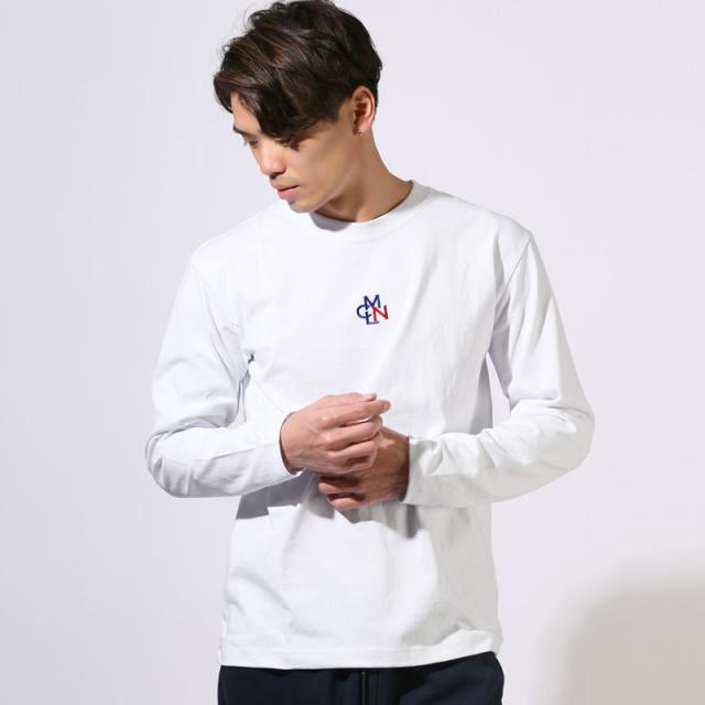 ロンT・Tシャツ・トップス・カットソー・メンズ・長袖・ロングスリーブ・天竺・空紡天竺・刺繍・ロゴ・英字・綿100%・コットン・ワンポイント・クルーネック・インナー・シンプル・カジュアル・大人・春服・秋服・20代・30代・40代 7