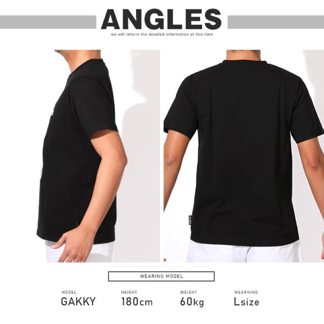 送料無料・LUXE/R・ラグジュ・Tシャツ・半袖・トップス・カットソー・メンズ・ブランド・刺繍・ワッペン・アップリケ・デニム・パッチワーク・切替・天竺・ロゴ・クマ・テディベア・綿100・コットン・白・黒・ホワイト・ブラック・春服・夏服・20代・30代・40代 7