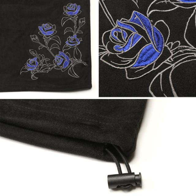 Tシャツ・半袖・トップス・カットソー・メンズ・スエード・フェイクスエード・フラワー・花・薔薇・バラ・ロゴ・刺繍・ドローコード・ワンポイント・大きいサイズ・ビッグシルエット・カジュアル・春服・夏服・10代・20代・30代 17