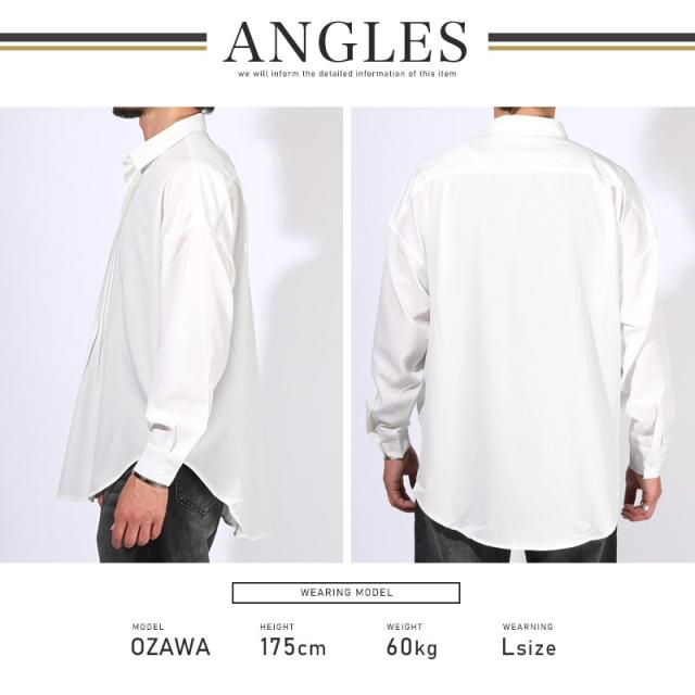 送料無料・シャツ・長袖・メンズ・レディース・ピンタック・ブラウス・長袖シャツ・オーバーサイズ・大きいサイズ・ビッグシルエット・白シャツ・黒シャツ・薄手・羽織り・ライトシャツ・カジュアルシャツ・リラックス・ストレッチ・伸縮性・きれいめ・大人・上品 10