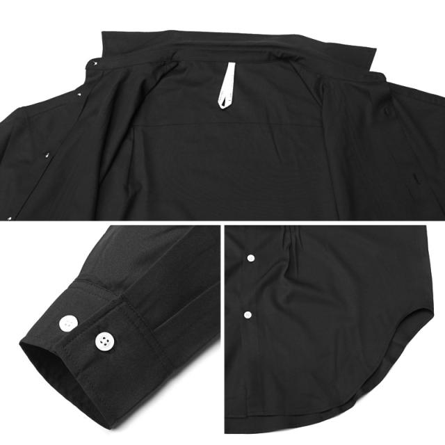 送料無料・シャツ・長袖・メンズ・レディース・ピンタック・ブラウス・長袖シャツ・オーバーサイズ・大きいサイズ・ビッグシルエット・白シャツ・黒シャツ・薄手・羽織り・ライトシャツ・カジュアルシャツ・リラックス・ストレッチ・伸縮性・きれいめ・大人・上品 12