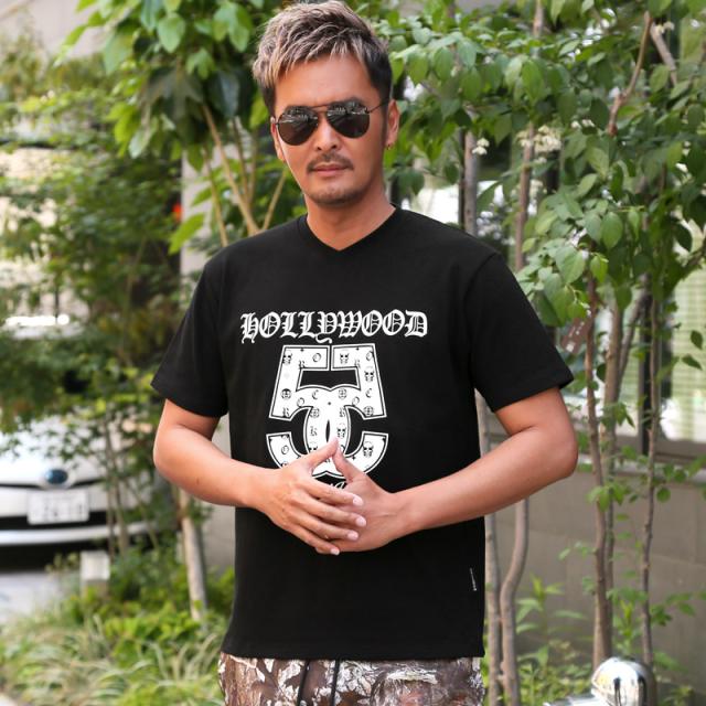 Tシャツ・トップス・メンズ・半袖・ブランド・ゴシック・ブラックレター・ロゴ・プリント・バックプリント・スリム・綿100・コットン・白T・黒T・ホワイト・ブラック・20代・30代・40代・カジュアル・ストリート・ダンス 6