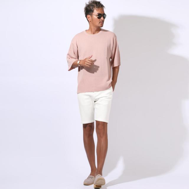 ショートパンツ・チノパン・ショーツ・ボトムス・メンズ・接触冷感・涼しい・クール・膝上・スリム・細身・無地・ストレッチ・伸縮性・レーヨン・ナイロン・ポケット・春服・夏服・20代・30代・40代・50代・ラグスタイル・シンプル・キレイめ 9